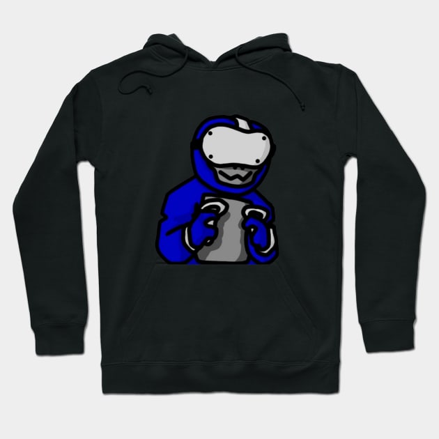 Little Creature Playing Virtural Reality Hoodie by VRMonkeyz